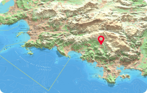 Carte Géographique 3D Provence Méditerranée Mini - Avec pointeur