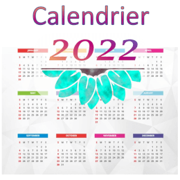 Icone calendrier 2022