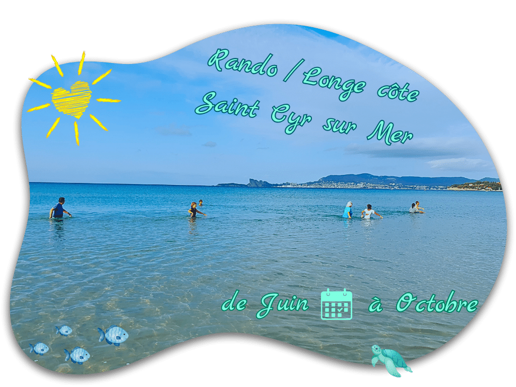 Longe Côte dans la baie de Saint Cyr sur Mer de Juin à Octobre
